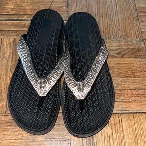 Beautiful Sequin Flip Flops